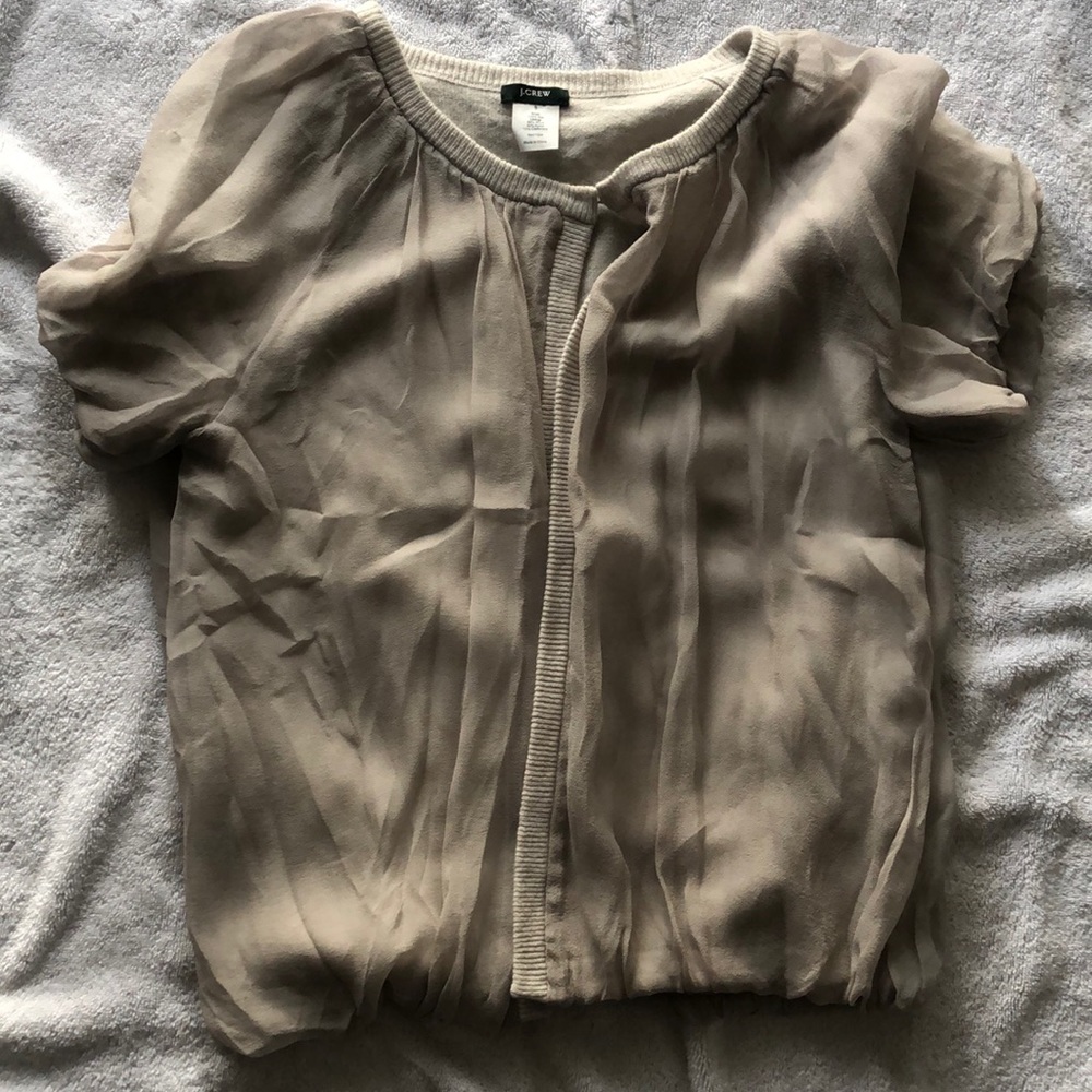 Silvery gray sweater